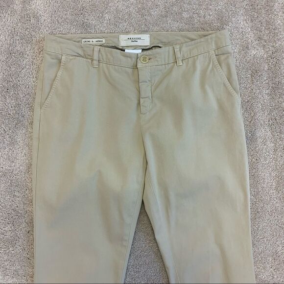 WEEKEND Max Mara Chino Audrey tan beige taupe pants size 8 - Picture 9 of 15
